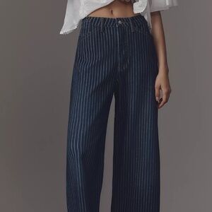 Kayden Railroad Stripe Barrel Carpenter Jeans by Pilcro